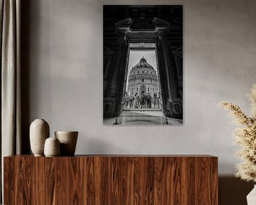 Silhouet Fotografie Duomo tot Battisterio Pisa Italië van Martijn Jebbink Fotografie