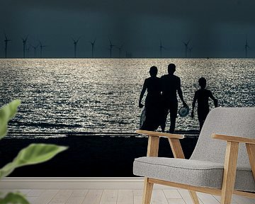 Silhouet Fotografie Familie Kust Nederland