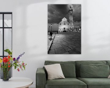 Silhouet Fotografie Piazza del Duomo Trani Italië van Martijn Jebbink Fotografie