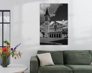 Silhouet fotografie Piazza del Duomo Spoleto Italië van Martijn Jebbink Fotografie