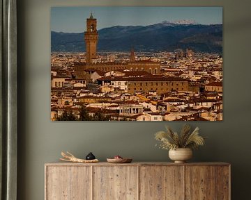 Kunst Architectuur Uitzicht op Palazzo Vecchio Firenze Italië van Martijn Jebbink Fotografie