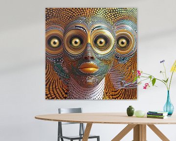 Alien met reptielenhuid van Ton Kuijpers