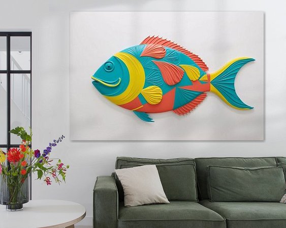 Example of the artwork in a room