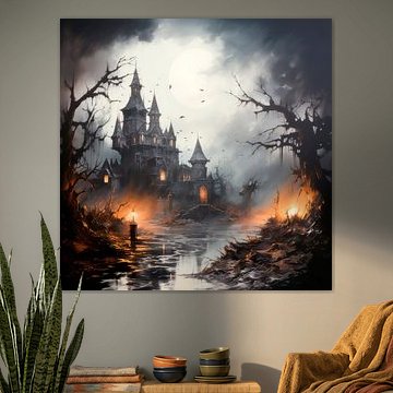 ART SOMBRE Château maléfique