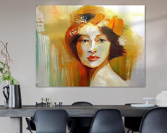 Example of the artwork in a room