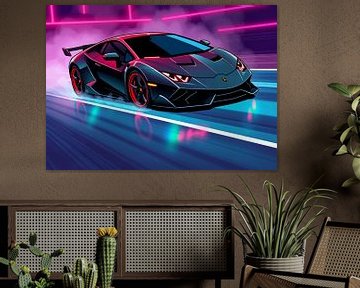 Lamborghini Sesto Elemento Neon 5 by MIROKKU