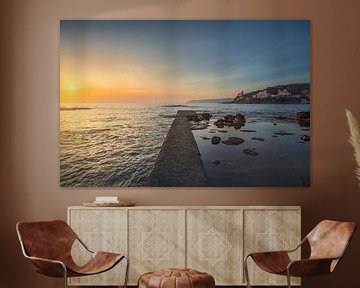 Betoverende zonsondergang bij Quercetano Bay van Stefano Orazzini