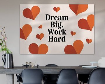 Motiverende tekst met harten van Art & Soul Creations