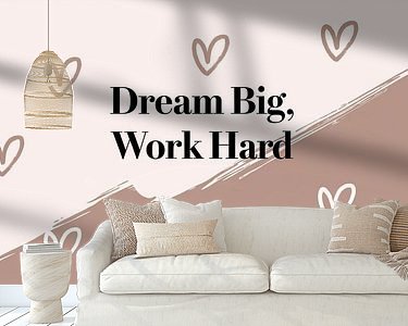 Example of the artwork in a room