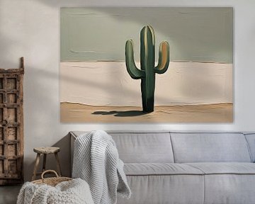 Abstracte cactus in minimalistische stijl van Art & Soul Creations