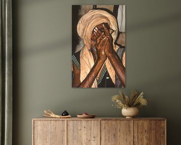 Hasjies rokende sadu, India van Jan Fritz