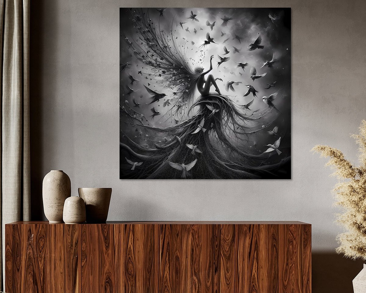 Example of the artwork in a room