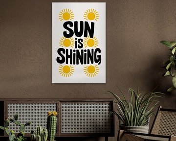Sunny typography poster design
