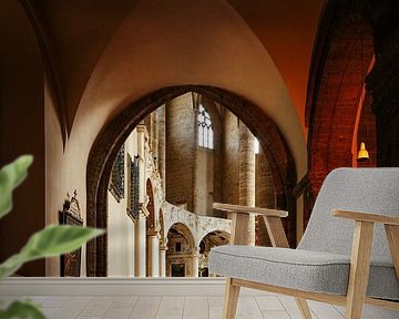 Kerkinterieur Franziskanerkirche Salzburg Oostenrijk van Martijn Jebbink Fotografie