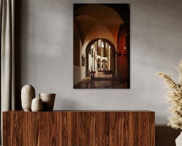 Kerkinterieur Franziskanerkirche Salzburg Oostenrijk van Martijn Jebbink Fotografie