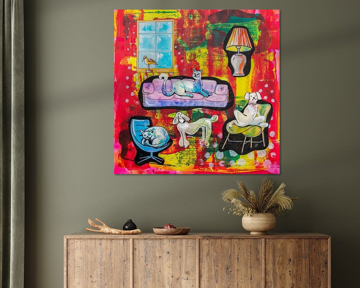 Example of the artwork in a room