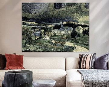 A village in my countryside Van Gogh style by pol ledent