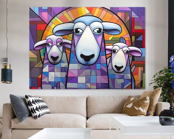 Example of the artwork in a room