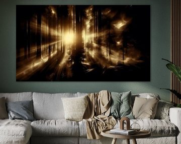 Magische Lichtung im Goldenen Wald