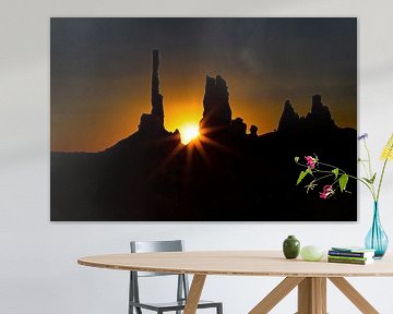 Monument Valley sunrise at the Totem Pole by Gert Hilbink