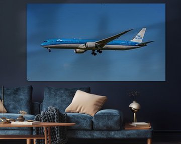 Landende KLM Boeing 787-10 Dreamliner. van Jaap van den Berg