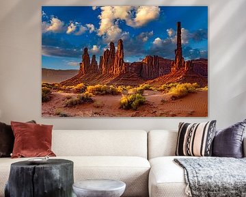 Monument Valley, zonsopkomst bij de Totempaal van Gert Hilbink