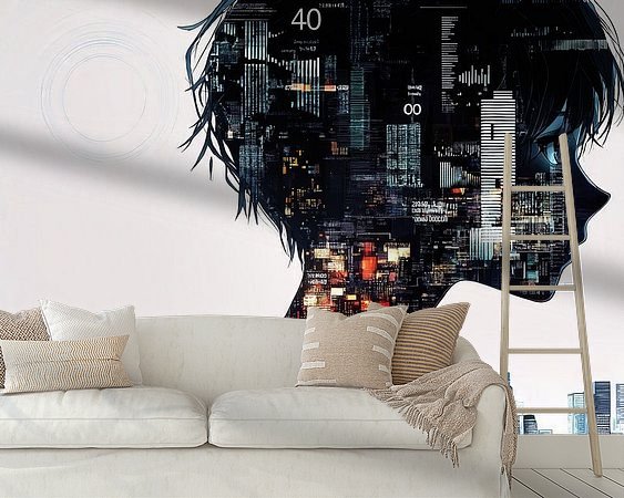 Example of the artwork in a room