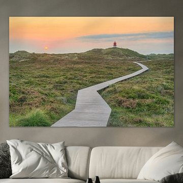 In the dunes at the Quermarkenfeuer on Amrum