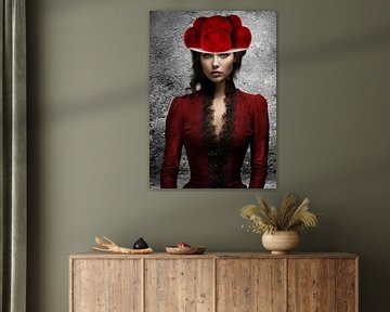 Black Forest girl Valentina - A touch of love of home on canvas