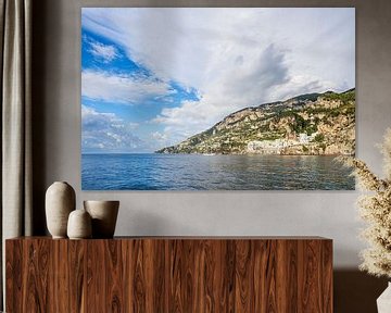 Uitzicht op Atrani aan de Amalfikust in Italië van Rico Ködder