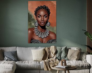 Stylish African female portrait