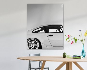 Black and White Porsche 964 van Wessel Dijkstra