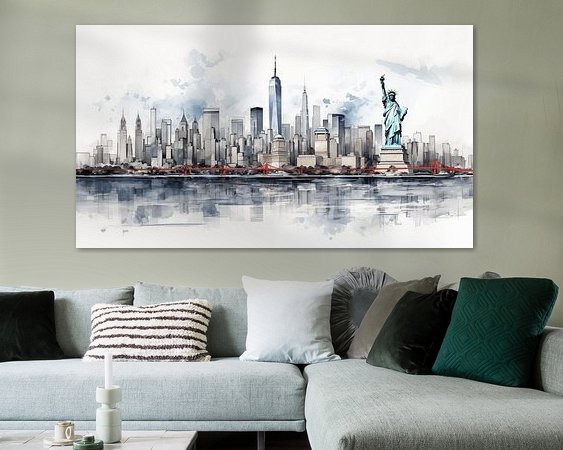 Example of the artwork in a room