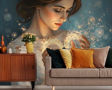 Example of the artwork in a room