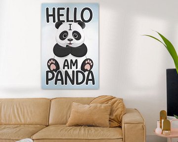 Schattige panda met typografie van Art & Soul Creations