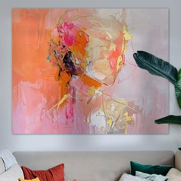 Portrait peinture minimaliste sur Peinture Abstraite