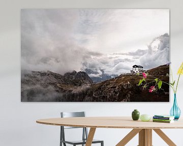 Rifugio Auronzo in de Dolomieten, Italië van Michael Fousert