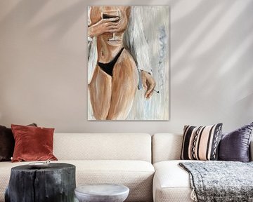 Chill and Smoke van Krista Kitsz Art