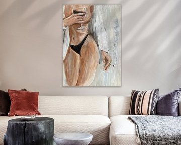 Chill and Smoke van Krista Kitsz Art