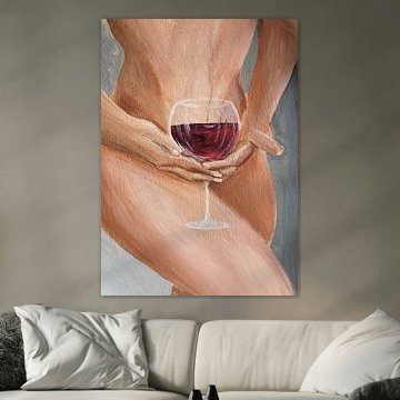 Red wine only by Krista Kitsz Art