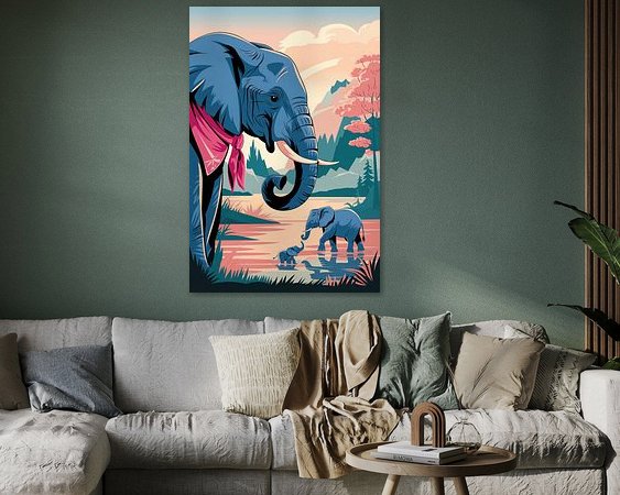 Example of the artwork in a room