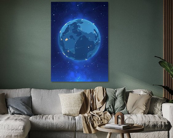 Example of the artwork in a room