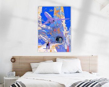 Abstract toekomstig stadsgezicht van MIROKKU