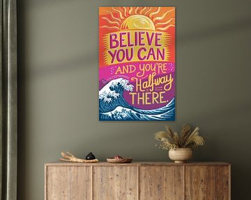 Inspirerende kleurrijke motivatieposter van Art & Soul Creations