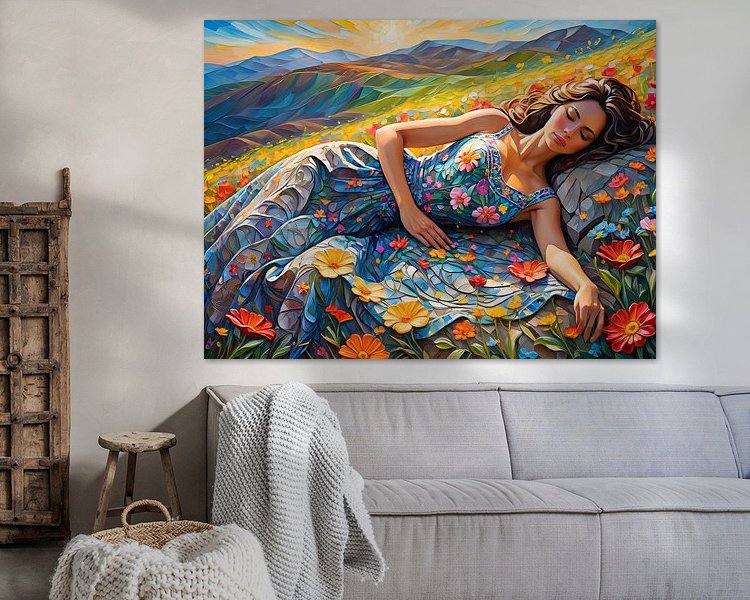Example of the artwork in a room