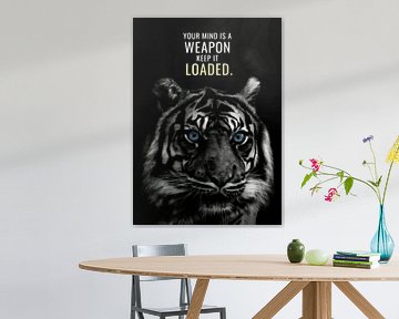 Tijger Diermotivatie van Quotes Motivation