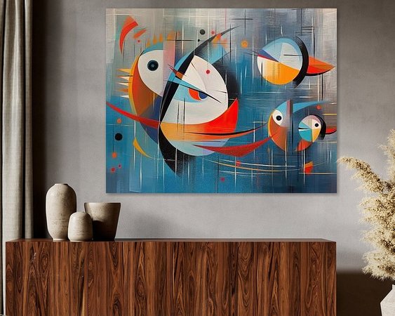 Example of the artwork in a room