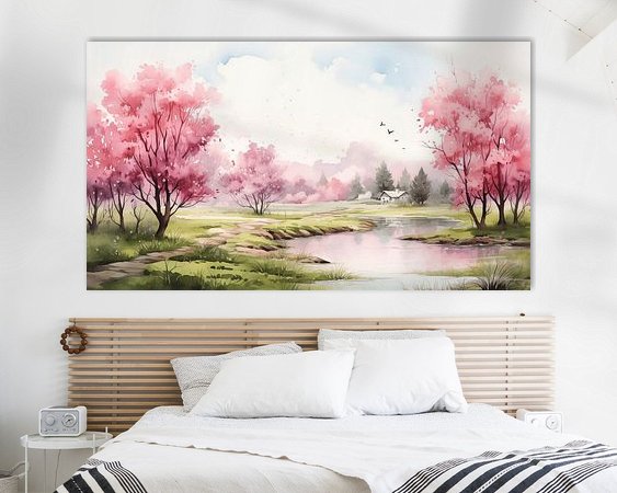 Example of the artwork in a room