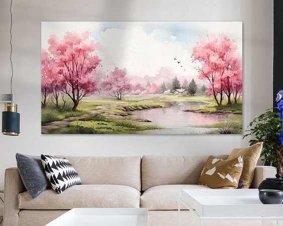 Example of the artwork in a room