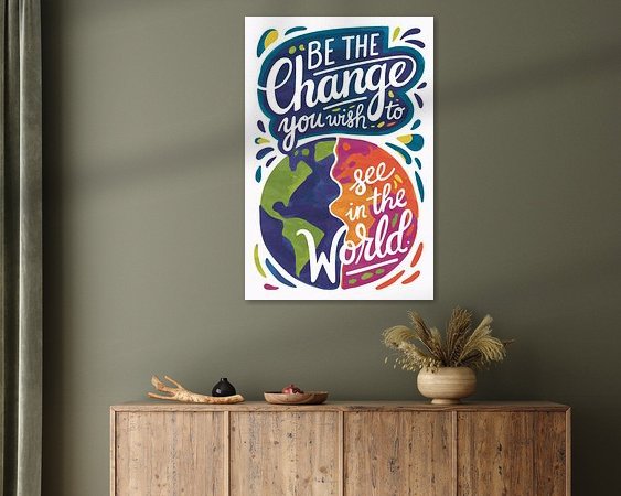 Example of the artwork in a room